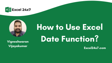 How to Use Excel Date Function