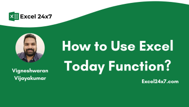 How to Use Excel Today Function?